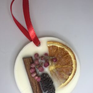 Wax Melt & Christmas Decoration in one -  Ginger or Cinnamon & Orange