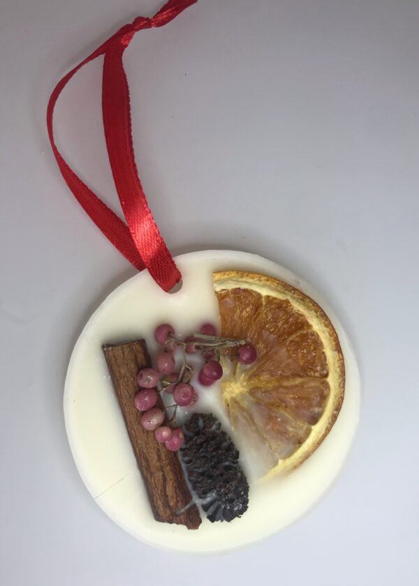 Wax Melt & Christmas Decoration in one -  Ginger or Cinnamon & Orange